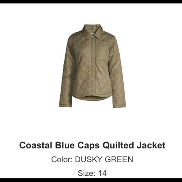 Barbour Coastal Collection quilted jacket, US size 14 in Dusky Green - Picture 3 of 9